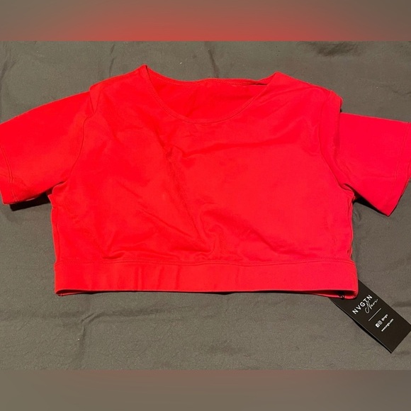 NVGTN Tops - NVGTN crop open back top, size XL NWT